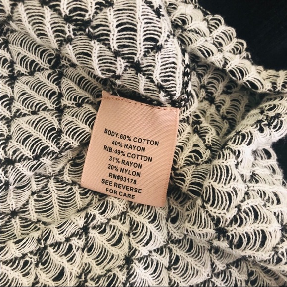 Sweater women black and white pattern Philosophy knitted sweater design casual - Picture 8 of 8